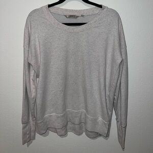 Athleta Light Gray Crewneck Top